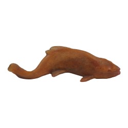 小雕像，装饰艺术，黄色和粉色 FISH，……
