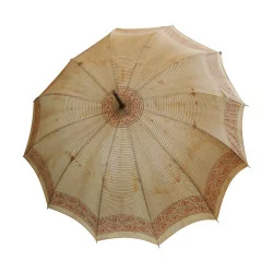 old umbrella with wooden handle. 20th century