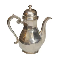 个装饰艺术风格的咖啡壶，800 银。德国，20 世纪初……