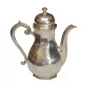 个装饰艺术风格的咖啡壶，800 银。德国，20 世纪初…… - Moinat - 银