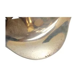 Panier en argent ajouré, avec anse. 20ème siècle