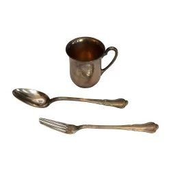 Service d enfant en argent dans son coffret d origine