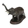 Elefantenstatuette aus patinierter Bronze mit Sockel. 20. … - Moinat - Bronzen