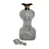 old glass carafe with silver neck. 20th century - Moinat - Carafes