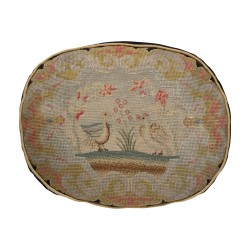 Coussin avec tapisserie ancienne. 20ème siècle