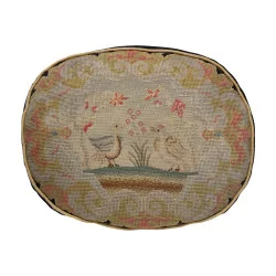 Cushion with old tapestry. 20th century