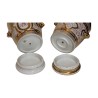 Paire de cache-pot Charles X, sur socles et décor légèrement - Moinat - Porcelaine