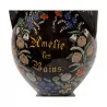 Thoune faience vase with Amélie Les Bains writing on the … - Moinat - Chinaware, Porcelain