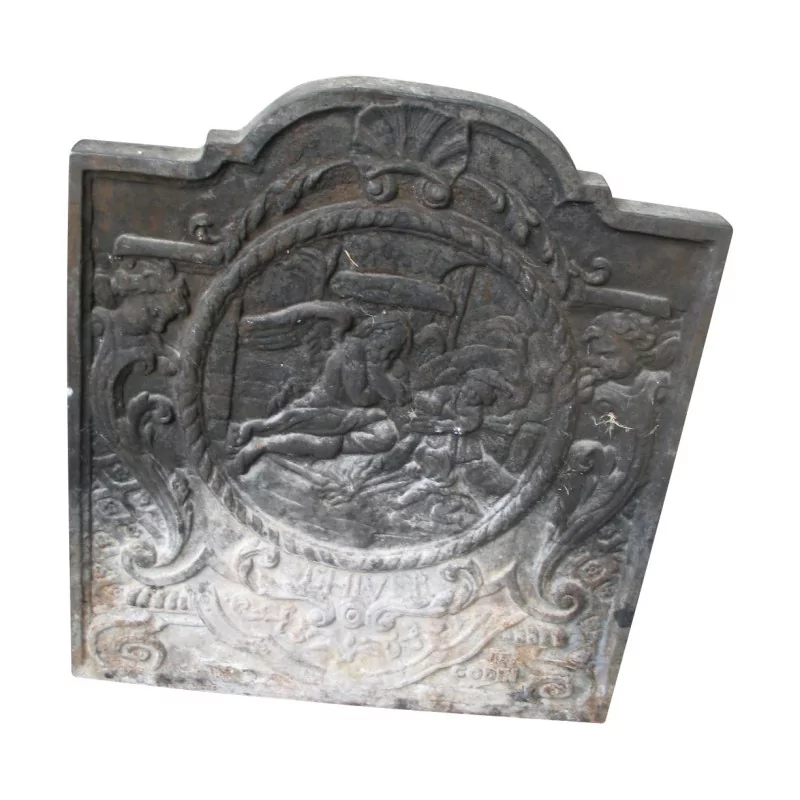 Kaminplatte aus Gusseisen im Stil Louis XV. 20. Jahrhundert. - Moinat - Kaminplatten