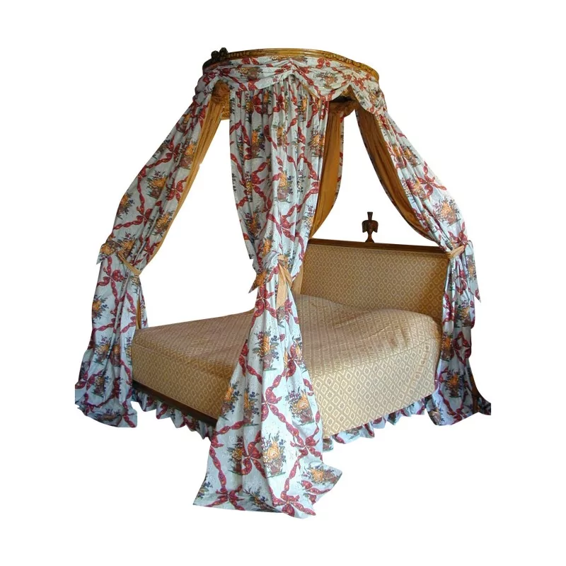 Lit Louis XVI à la polonaise en hêtre, avec baldaquin, … - Moinat - Lits complets