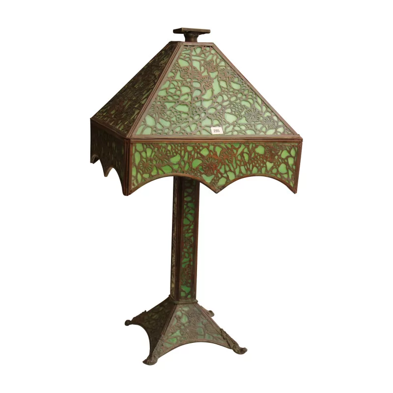Tiffany lamp model Filiree in colored glass paste … - Moinat - Table lamps