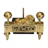 Paar zu Lampen umgebaute Feuerböcke, Louis XVI Aux Lions … - Moinat - Tischlampen