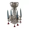 miniature crystal chandelier with 4 candles - project … - Moinat - Chandeliers, Ceiling lamps