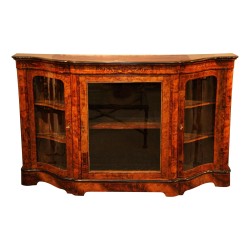 Sideboard (Sideboard) in Walnussholz mit geschwungener Front, 3 Türen …