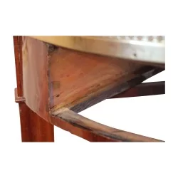 Louis XVI Warmwassertisch aus Mahagoni auf Eiche montiert, mit 2 …