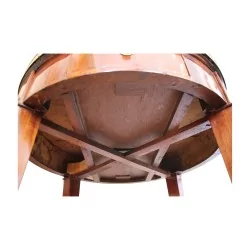 Louis XVI Warmwassertisch aus Mahagoni auf Eiche montiert, mit 2 …