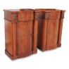 Pair of large bedside tables, mahogany wood support furniture - Moinat - End tables, Bouillotte tables, Bedside tables, Pedestal tables