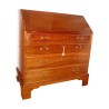 Bureau commode avec abattant et 4 tiroirs avec 1 clé. 19ème - Moinat - Bureaux cylindre, à abattant, Secrétaires