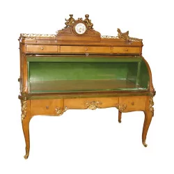 Miniature desk, signed Rouillon, 19th century Parisian cabinetmaker