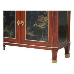 件路易十六时期桃花心木秘书柜，带 1 个翻盖、1 个抽屉和 2 个……