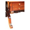 Bureau Restauration épinette transformé, dessus cuir coloris … - Moinat - Bureaux plats