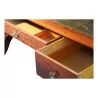 Bureau Restauration épinette transformé, dessus cuir coloris … - Moinat - VE2022/1