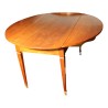 Table Louis-Philippe ronde en noyer, avec 2 battants. 19ème … - Moinat - Tables de salle à manger