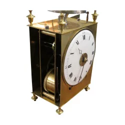Capucine Executive clock in brass. Switzerland, 19th.
