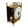 Capucine Executive clock in brass. Switzerland, 19th. - Moinat - Table clocks