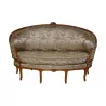 Louis XV sofa basket in beech wood carved with rose … - Moinat - Sofas