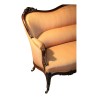 Sofa Napoleon III. aus geschnitztem Palisander, mit Stoff bezogen - Moinat - Sofas, Couchs