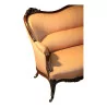 диван Наполеон III из резного палисандра, обтянутый тканью. - Moinat - Диваны