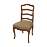 Louis XV Neuchâteloise chair in cherry wood. 18th … - Moinat - Chairs