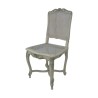 Régence caned chair in carved wood with white and green patina, … - Moinat - Chairs