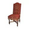Louis XIV-Stuhl aus Nussbaumholz, gepolstert mit … - Moinat - Stühle