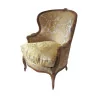 Bergere Louis XV in walnut wood pegged, molded and … - Moinat - Armchairs