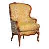 Bergere Louis XV in walnut wood pegged, molded and … - Moinat - Armchairs