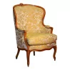 Bergere Louis XV in Nussbaumholz gesteckt, geformt und … - Moinat - Armlehnstühle, Sesseln