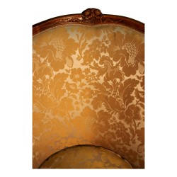 Bergere Louis XV in walnut wood pegged, molded and …