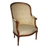 Bergère gondole Louis XVI en bois de noyer sculpté. France, … - Moinat - Fauteuils