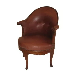 Louis XV Bernese office armchair with crowbars,