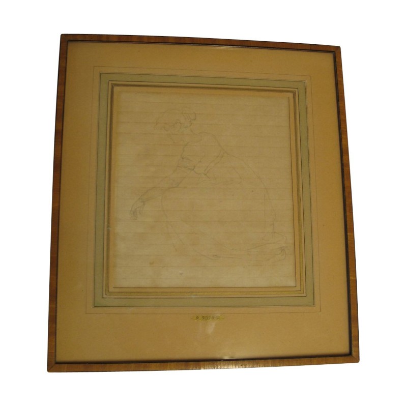 Zeichnung unter Glas signiert Adam TOEPFFER (1766-1847), mit Rahmen … - Moinat - Gemälden - Verschieden Zeichnung unter Glas signiert Adam TOEPFFER (1766-1847), mit Rahmen … - Moinat - Gemälden - Verschieden