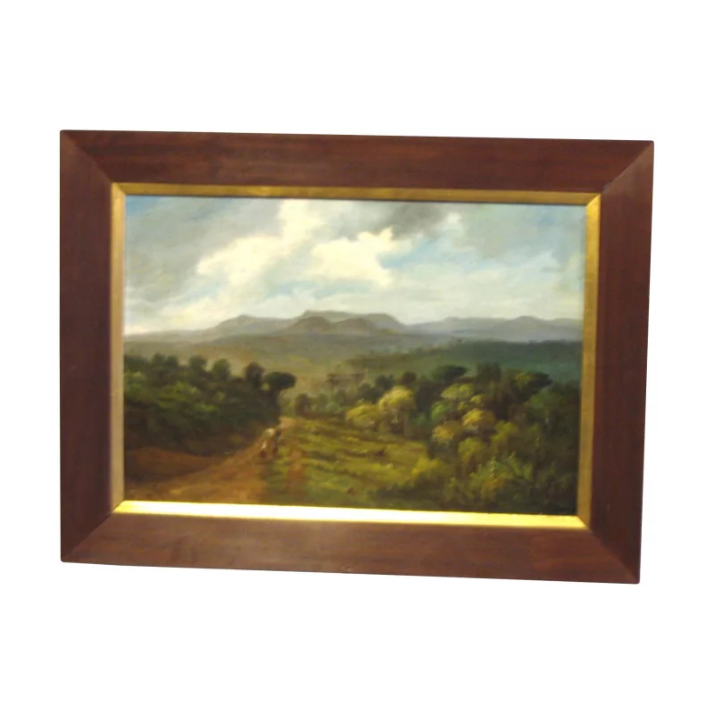 oil painting “South American Lanscape”, signed Bernhard … - Moinat - Painting - Landscape