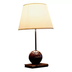 Bedside lamp or desk reproduction of a football...