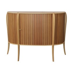 Buffet modèle OPACA, style Art-Déco, demi-lune en bois de