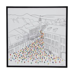 幅现代绘画“Bonshommes à Rolle”手工作品
