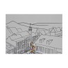 幅现代绘画“Bonshommes à Rolle”手工作品 - Moinat - 画 - 各种的