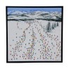 Modern painting \"Men in the mountains\" work made in - Moinat - Painting - Miscellaneous