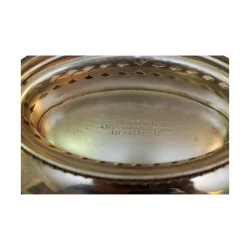 ovaler Becher in 925er Silber, signiert unter dem Sockel Goldsmith & …
