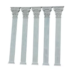 Set of 5 + 1 decorative pilasters or columns with …